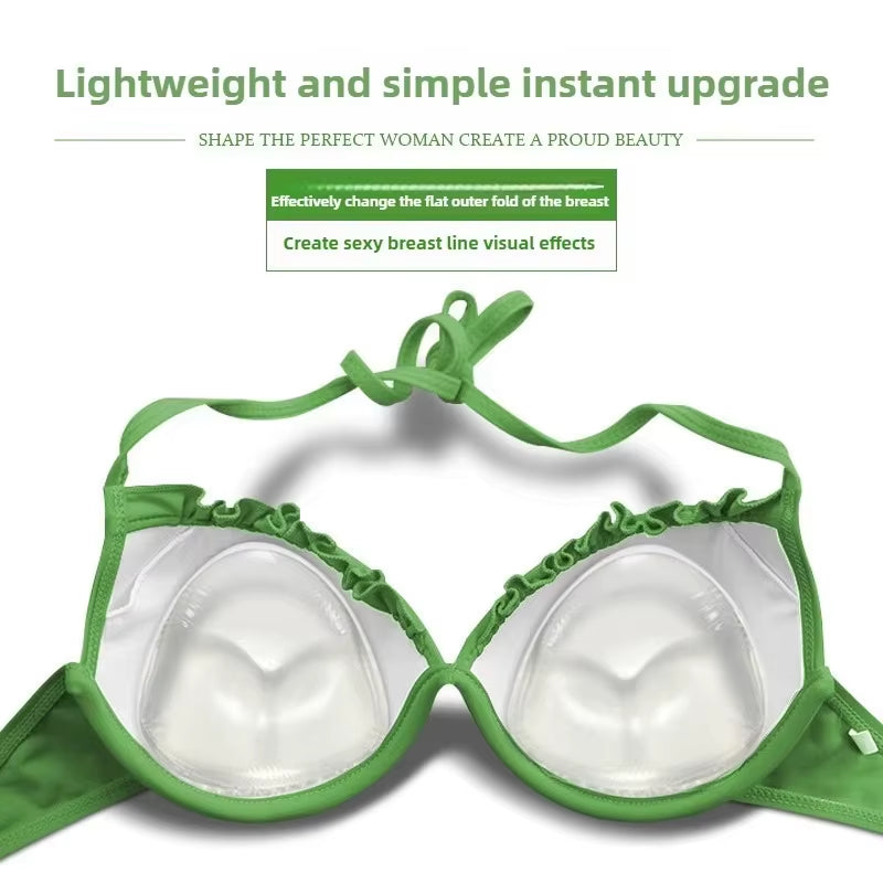 Silicone Push-Up Bra Inserts (2pcs) – Thicker Pads & Nipple Covers